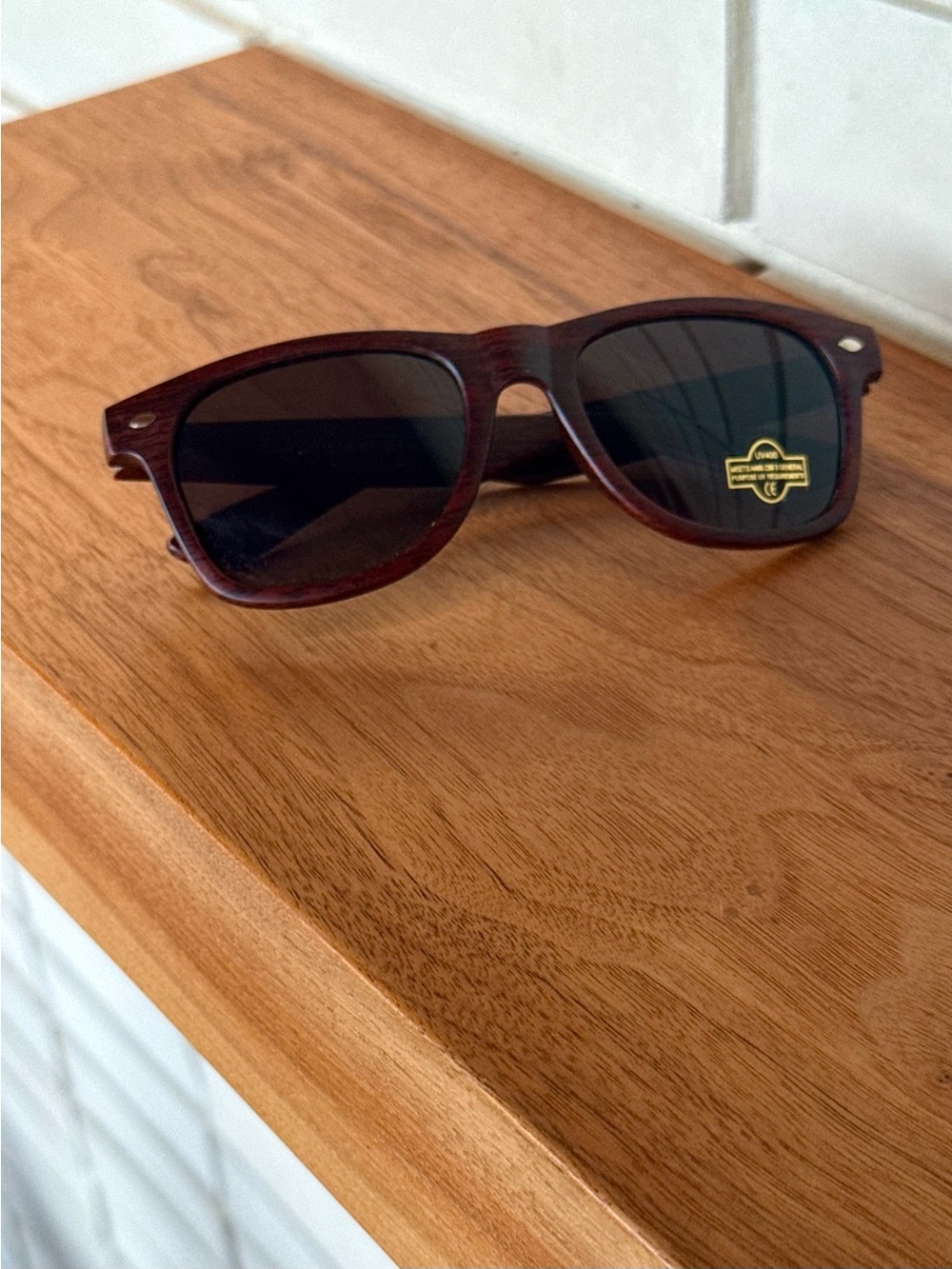 Wood Grain Sunglasses * Hilton LA Culver City * UV400